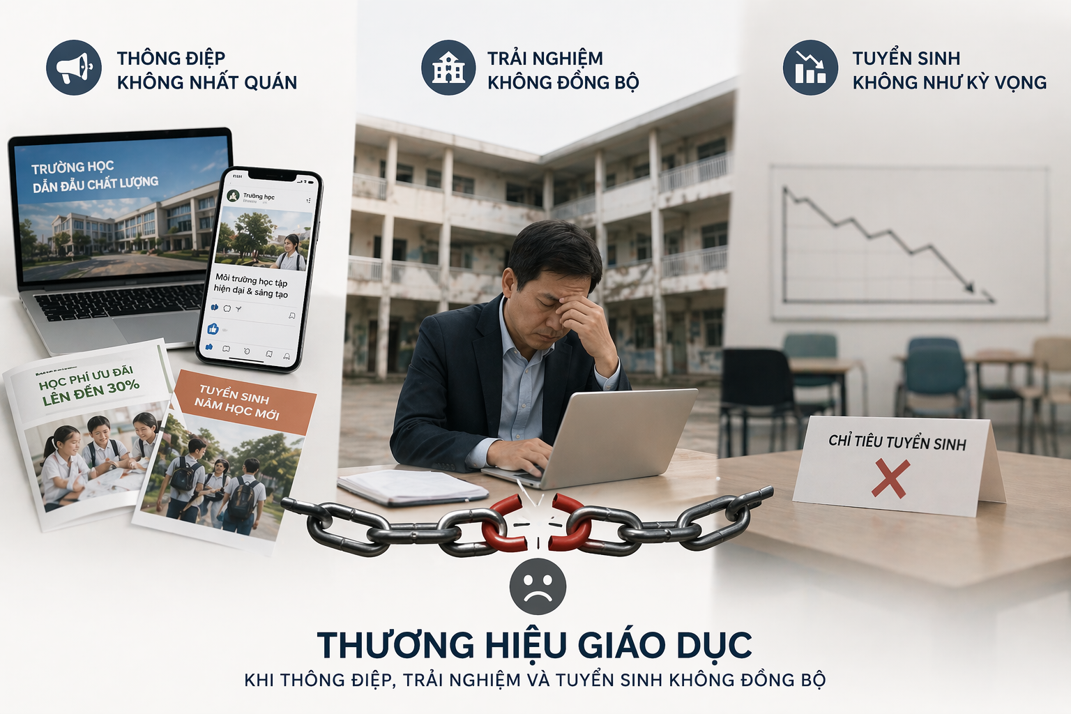 Thách thức xây dựng thương hiệu giáo dục